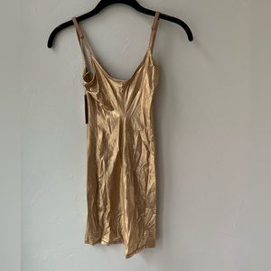 ✨SKIMS FITS EVERYBODY SLIP DRESS IN GOLD XXS XL